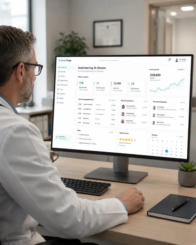 Virtual Triage clinic management platform for growing practices